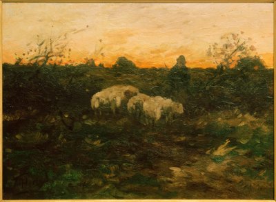 Shepherd with Herd by Thomas Ludwig Herbst